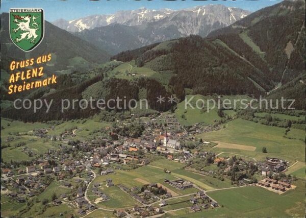Aflenz Steiermark mit Hochschwab Fliegeraufnahme