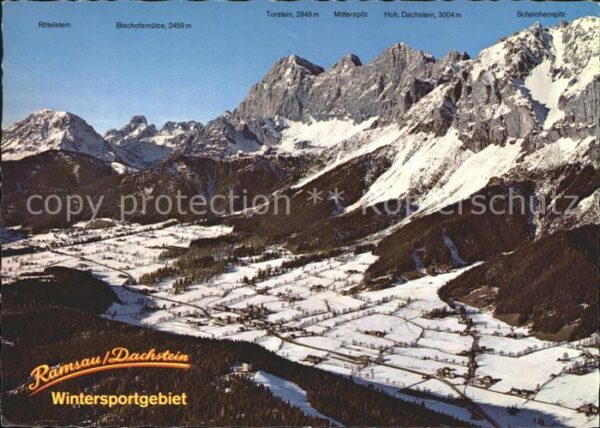Ramsau Dachstein Steiermark Hochplateau mit Dachsteinsüdwänden Bisc