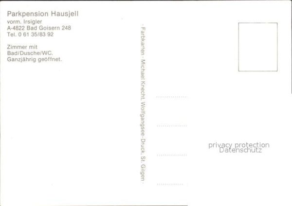 Bad Goisern Salzkammergut Parkpension Hausjell – Bild 2