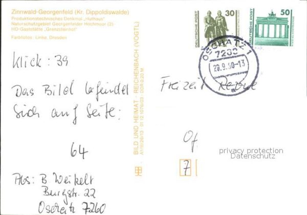 Zinnwald-Georgenfeld Denkmal Huthaus Georgenfelder Hochmoor – Bild 2
