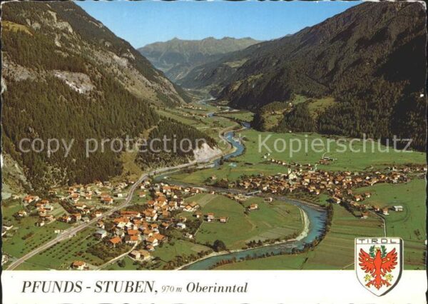 Stuben Pfunds im Oberinntal Fliegeraufnahme