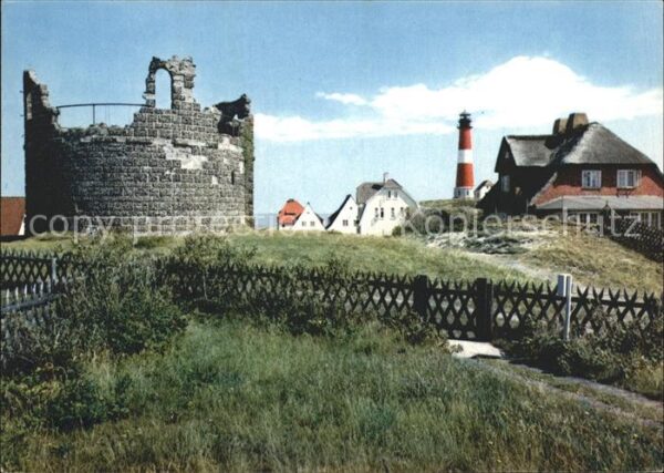 Hoernum Sylt Nordseebad Ruine Leuchtturm