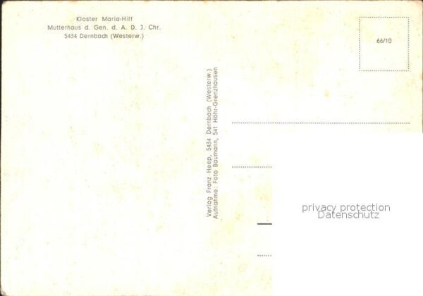 Dernbach Westerwald Kloster Maria Hilf Mutterhaus – Bild 2
