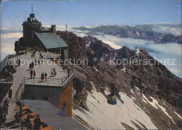 Zugspitzbahn Gipfelstation Aussichtsterrasse Zugspit
