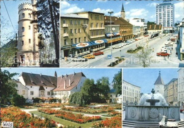 Wels Oberoesterreich Marienwarte Kaiser Josef Platz Burggart
