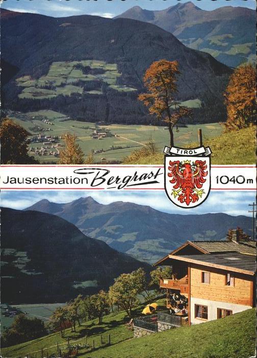 Kaltenbach Tirol Jausenstation Bergrast mit Blick auf Ke