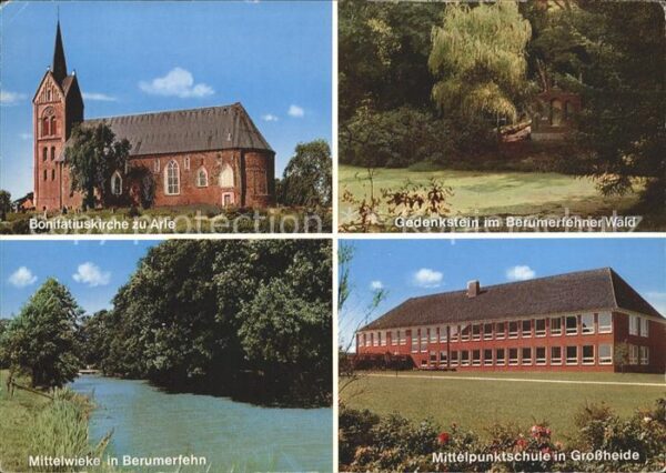 Grossheide Ostfriesland Mittelpunktschule Bonifatiuskirche in A