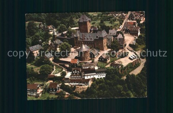 Burg Wupper Schloss Burg Fliegeraufnahme