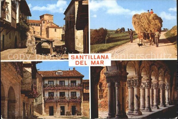 Santillana del Mar Castell Heuernte Imprenta Arkaden