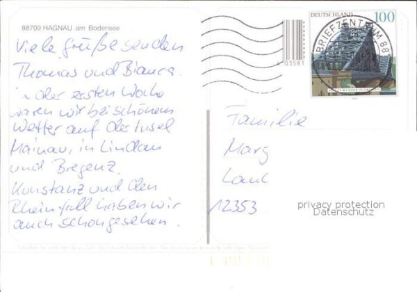 Hagnau Bodensee Fähre Anleger Fliegeraufnahme – Bild 2