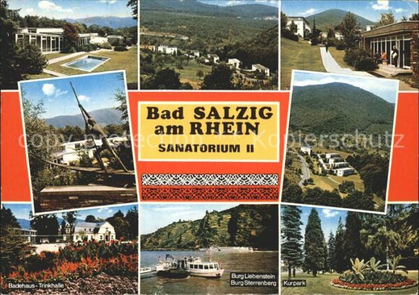 Bad Salzig Sanatorium Swimmingpool Panorama Fliege