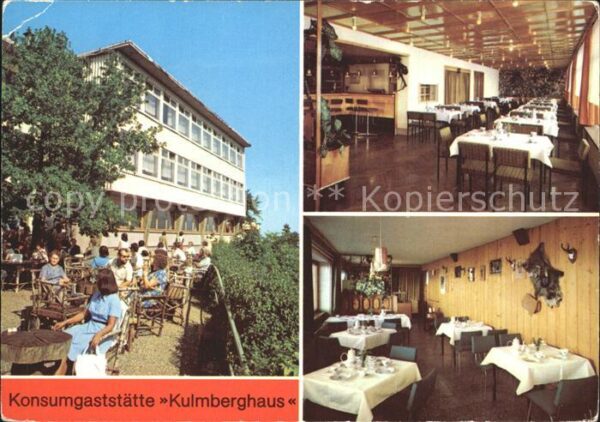 Saalfeld Saale Konsumgaststätte Kulmberghaus Speisesaa