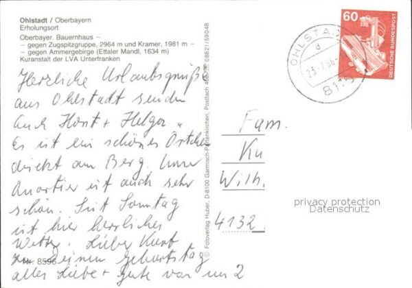 Ohlstadt Panorama Oberbayr Bauernhaus Kuranstalt – Bild 2