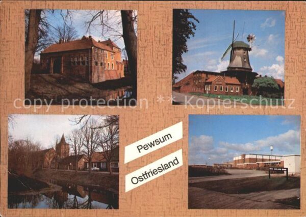 Pewsum Teilansichten Mühle Zentralmarkt