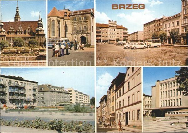 Brzeg Brieg Schlesien Renesansowy ratusz Zamek obecnie Muzeum