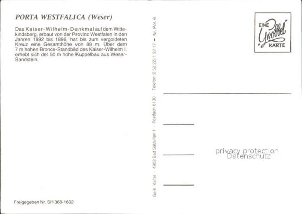 Porta Westfalica Kaiser Wilhelm Denkmal auf dem Wittekin – Bild 2