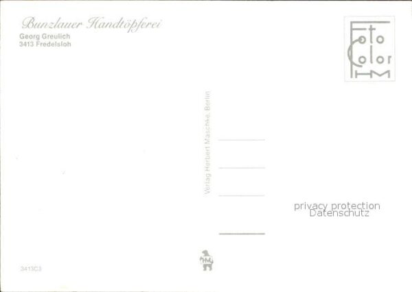 Fredelsloh Bunzlauer Handtöpferei Georg Greulich V – Bild 2