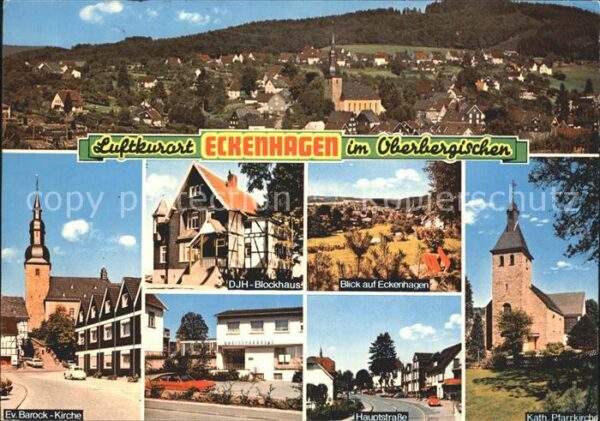 Eckenhagen Totalansicht Ev Kirche DJH Blickhaus Or