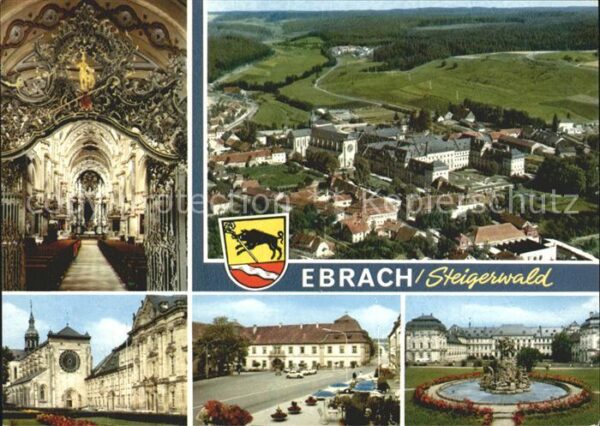 Ebrach Oberfranken Kirche Inneres Schloss Ortsansicht Flie