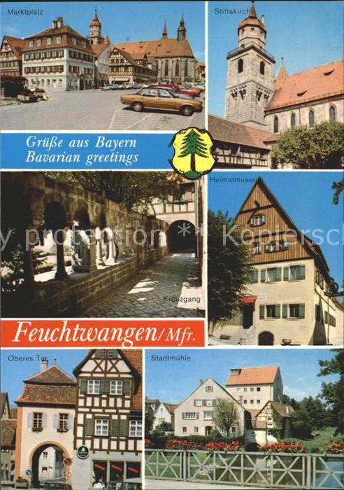 Feuchtwangen Marktplatz Stiftskirche Kreuzgang Heima