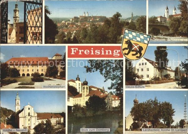 Freising Oberbayern Weihenstephan Kirche Neustift Blick zum