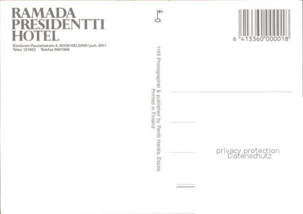 Helsinki Ramada Presidentti Hotel – Bild 2