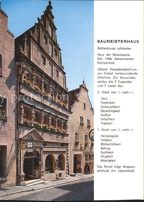 Rothenburg Tauber Baumeisterhaus