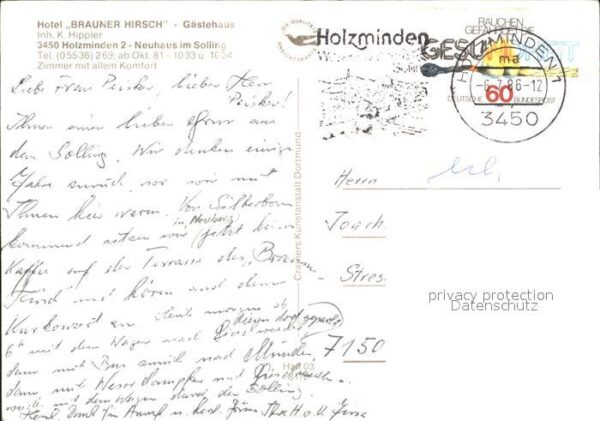 Holzminden Weser Hotel Brauner Hirsch Gästehaus – Bild 2