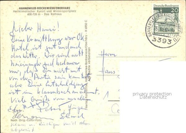 Hahnenklee-Bockswiese Harz Das Rathaus – Bild 2