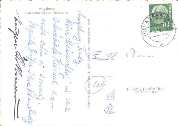 Augsburg Augustusbrunnen mit Hochkaffee – Bild 2