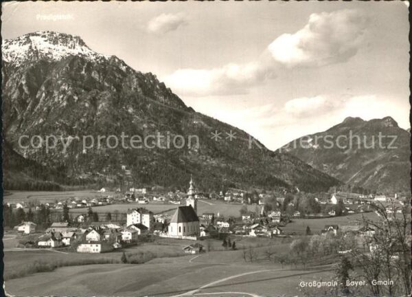 Grossgmain Panorama mit Bayer Gmain und Predigtstu