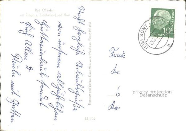 Bad Oberdorf mit Rotspitze Entschenkopf und Horn – Bild 2