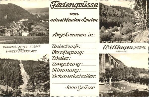 Willingen Sauerland Total Eingang zum Paradies Mühlenkopfsc