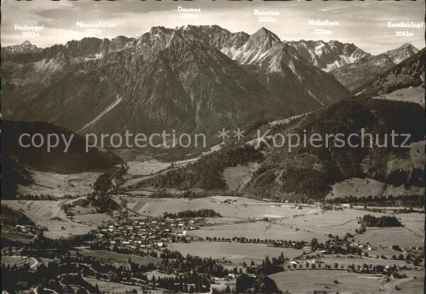 Bad Oberdorf Panorama mit Allgäuer Alpen