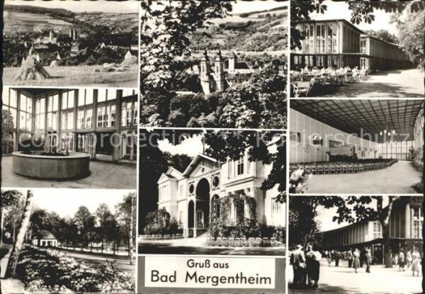 Bad Mergentheim Panorama Trinkhalle Kirche Kurhaus Konz