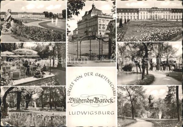 Ludwigsburg Schloss Tor Terrasse Gartenschau Blühen