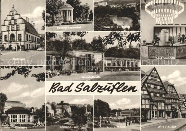 Bad Salzuflen Rathaus Leopoldsprudel See Kurklinik Tr