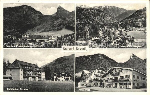 Kreuth Bad Sanatorium Doktor May Leonhardstein Hot