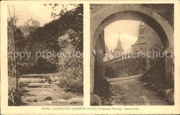 Lauenstein Oberfranken Burg Brandenburger Tor