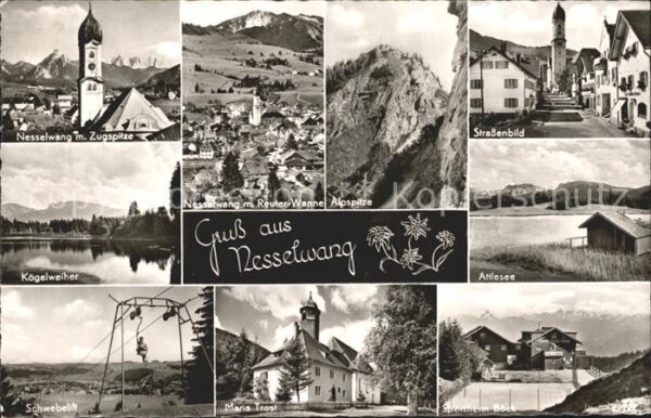Nesselwang Strassenbild Kögelweiher Schwebelift