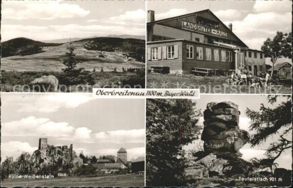 Oberbreitenau Bischofsmais Ruine Weissenstein Teufelstisch Landshu