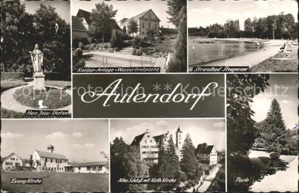 Aulendorf Strandbad Steegersee Herz- Jesu- Statue
