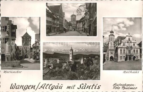 Wangen Allgaeu Rathaus Martinstor Säntis
