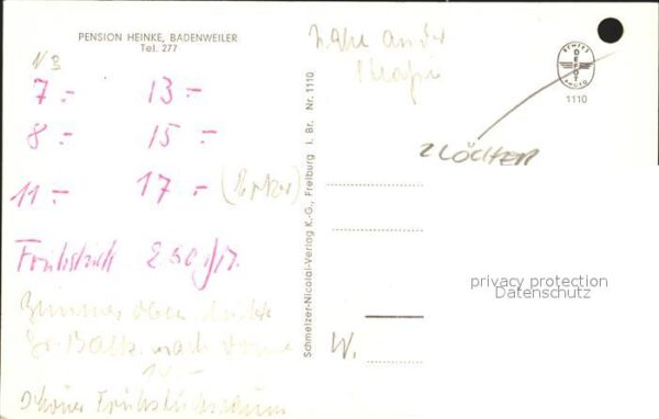 Badenweiler Pension Heinke – Bild 2