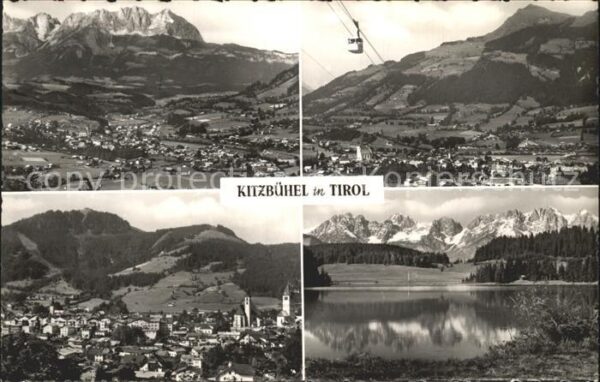 Kitzbuehel Tirol Stadtansicht Seilbahn