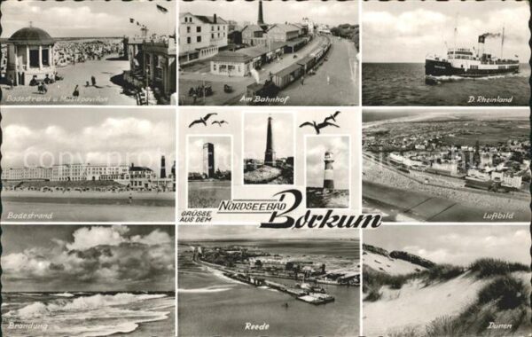 Borkum Dünen Bahnhof Badestrand