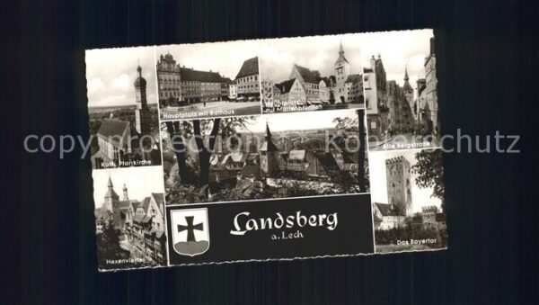 Landsberg Lech Alte Bergstrasse Bayertor Hauptplatz Ra