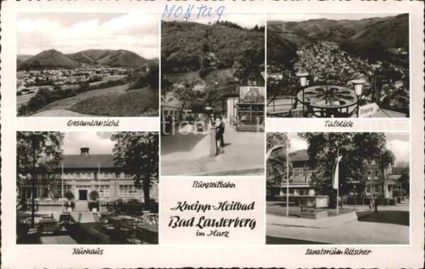 Bad Lauterberg Burgseilbahn Kurhaus Sanatorium Ritsche