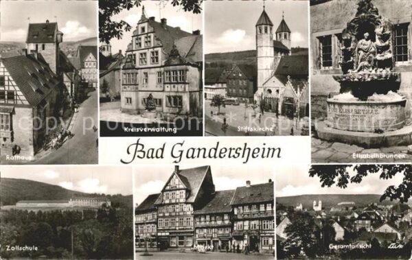 Bad Gandersheim Stiftskirche Kreisverwaltung Zollschule