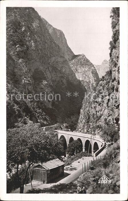 Alger Algerien Kerrata Gorges du Chabet Le pont